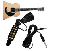 Piezo Pickups 12 Hole Guitar Sound Hole Pickup With Cable Classical Guitar Pickup Adjustable Tone Volume Guitar Parts & Accessories