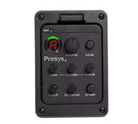 Piezo Pickups 201 Classic Acoustic Guitar EQ Tuner Piezo Pickup Onboard Preamps 4-Band Equalizer Mic Blend Preamp For Presys+