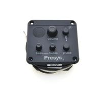 Piezo Pickups 4 Band Acoustic Guitar Pickup With Tuner Mic Blend Preamp EQ Beat Board With Soft Piezo(F)