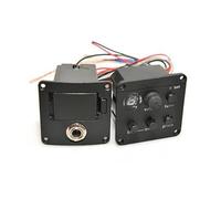 Piezo Pickups 4 Band Acoustic Guitar Pickup With Tuner Mic Blend Preamp EQ Tuner Beat Board With Soft Piezo(Isys)