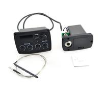 Piezo Pickups 4 Band Acoustic Guitar Preamp Digital Procedding Tuner 4 Band EQ Equalizer Piezo Pickup Acoustic Guitar Accessories