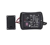 Piezo Pickups 4-Bands Acoustic Folk Guitar Parts Preamp EQ Equalizer Piezo Pickup Volume Control Practical With Tuner