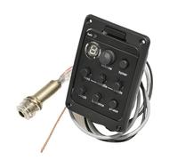Piezo Pickups 4Pcs A Lot 301 4 Band Acoustic Guitar Pickup With Tuner Mic Blend Preamp EQ Beat Board With Soft Piezo(B)