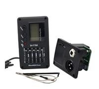 Piezo Pickups 5 Band Acoustic Guitar Bass EQ Preamp With Tuner Guitar Pickup Professional Guitar Accessories