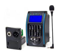 Piezo Pickups 5 Band Acoustic Guitar EQ Preamp Set Amplifier LCD Tuner Piezo Pickup Equalizer