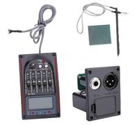 Piezo Pickups 5-Band LCD Acoustic Guitar Preamp EQ With Tuner And Piezo Pickup Professional Acoustic Guitar Pickup