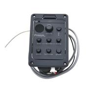 Piezo Pickups 5Pcs A Lot 301 4 Band Acoustic Guitar Pickup With Tuner Mic Blend Preamp EQ Beat Board With Soft Piezo(D)