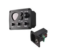 Piezo Pickups Acoustic Guitar Pickup 3-Band Equalizer Folk Guitar Pickup VOLUME/Tuner/Phase Wooden Guitar Instrument Accessories