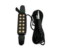 Piezo Pickups Acoustic Guitar Pickup Transducer Amplifier Guitar Pickup Sound Hole Musical Instruments For Guitar Accessories(Gold)