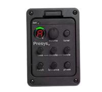 Piezo Pickups Classic 4 Band Acoustic Guitar EQ Tuner Piezo Pickup Onboard Preamp Compatible Acoustic Guitar Pickup