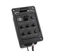 Piezo Pickups Classic Acoustic Guitar EQ Tuner Piezo Pickup Acoustic Guitar Preamp 4-Band Equalizer Mic Blend Preamp
