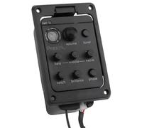 Piezo Pickups Classic Acoustic Guitar EQ Tuner Piezo Pickup Onboard Preamp 4-Band Equalizer Mic Blend Preamp
