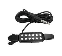 Piezo Pickups Classic Acoustic Guitar Pickup Transducer Amplifier Guitar Pickup Sound Hole Musical Instruments For Guitar(Silver)