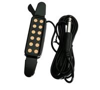 Piezo Pickups Classic Acoustic Guitar Pickup Transducer Amplifier Guitar Pickup Sound Hole Musical Instruments Pickup Accessories(Gold)
