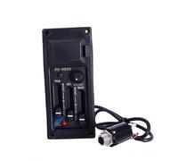 Piezo Pickups Equalizer Preamp Pickup Kit Acoustic Guitar Piezo 3 Bands EQ Amplifier Lightweight Portable Music Elements