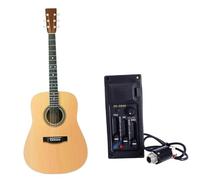 Piezo Pickups Equalizer Preamp Pickup Kit EQ-505R 3 Bands EQ Acoustic Guitar Piezo Amplifier Lightweight Portable Music Elements