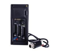 Piezo Pickups Equalizer Preamp Pickup Kit EQ-505R 3 Bands EQ Acoustic Guitar Piezo Amplifier Lightweight Portable Music Guitar Pickup