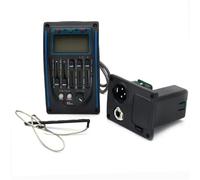 Piezo Pickups LC-5/4 5 Band Acoustic Guitar Preamp EQ Equalizer Pickup Tuner With Micro Phone Pickup For Acoustic Guitar(LC-5 Blue)