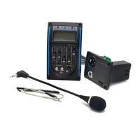 Piezo Pickups LC-5/4 5 Band Acoustic Guitar Preamp EQ Equalizer Pickup Tuner With Micro Phone Pickup For Acoustic Guitar(LC-5 With Mic)