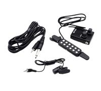 Piezo Pickups Multifunctional Acoustic Guitar Pickup With Microphone Musical Instrument Accessories Easy For Beginners To Play(Silver)