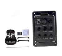 Piezo Pickups Plastic 301 Guitar Pickup With Tuner Piezo Pickup Guitar Tuner Guitar Soundhole EQ Parts Accessories