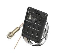 Piezo Pickups Professional 4 Band Acoustic Guitar Pickup Preamp EQ Tuner Piezo Mic Beat For Applicable To Acoustic Guitar Pickup(201 No Mic)
