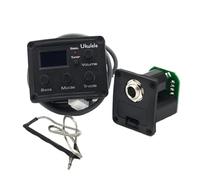 Piezo Pickups Ukulele 3 Bands EQ Equalizer With Tuner LCD Chromatic Pickup Piezo Transducer Balance Output Guitar Accessories
