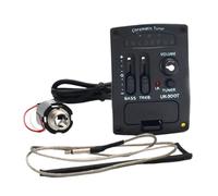 Piezo Pickups Ukulele Piezo Guitar Pickup Preamp 2-Band EQ Equalizer Tuner Pickup Professional Guitar Accessories(A)