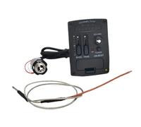 Piezo Pickups Ukulele Piezo Guitar Pickup Preamp 2-Band EQ Equalizer Tuner Pickup Professional Guitar Musical Instrument Accessories(B)