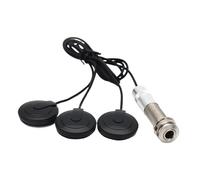 Piezo Pickups Universal Guitar Pickup 3 Head Piezo Transducer For Acoustic Guitar Ukulele Mandolin Professional Guitar Accessories(With cover)