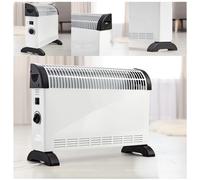 Pifco 2KW White Convector Heater with Timer - PIF203847
