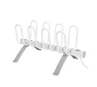 Pifco Electric Shoe Dryer Rack, 4 Pairs Capacity, Foldable Design, 80W, 1.4m Cable, White