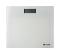 Pifco Electronic Digital Bathroom Scales - Precision LCD Display, Toughened Safety Glass, Slim Modern Design - White 197078