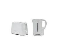 Pifco Essentials Twin Pack 1.7L Kettle & 2 Slice Toaster - Grey Grey