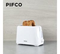 Pifco Essentials White 2 Slice Toaster - Compact Design With 6 Browning Controls - Anti-Jam Function - 700W