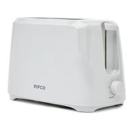 PIFCO Grey 2 Slice Toaster - 6 Browning Settings, Removable Crumb Tray, Anti-Jam Function, and Energy-Efficient Design, Compact, Ideal for Small Kitchens