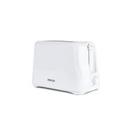 PIFCO White Toaster 2 Slice - Affordable, Variable Browning Controls, Auto Shut-Off, Removable Crumb Tray, and User-Friendly Kitchen Essential - Compact 2 Slice Toaster for Modern Kitchens
