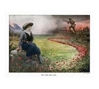 Piffard The Thin Red Line War Painting Large Wall Art Poster Print Thick Paper 18X24 Inch