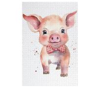 Pig 1000 Pieces Jigsaw Puzzles For Adults Suitable For Children 12 And Up Wooden Puzzle （78×53cm）
