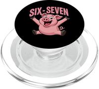 Pig 67 Meme Six Seven Funny Gen Alpha PopSockets PopGrip for MagSafe