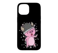 Pig as Viking Case for iPhone 15