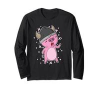 Pig as Viking Long Sleeve T-Shirt