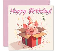 Pig Birthday Cards, Animal Gifts