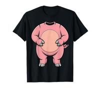 Pig Body Costume Lazy Halloween Trick or Treat T-Shirt
