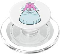 Pig Bride Bunch of flowers Wedding PopSockets PopGrip for MagSafe