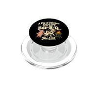Pig Chicken Cow Walk Into Bar-B-Q Grill Master PopSockets PopGrip for MagSafe