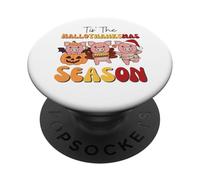 Pig Christmas Halloween Tis' The Hallothanksmas Season PopSockets Adhesive PopGrip