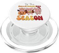 Pig Christmas Halloween Tis' The Hallothanksmas Season PopSockets PopGrip for MagSafe