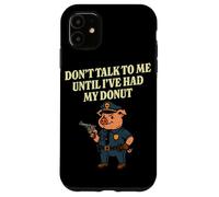 Pig Cop Donut Funny Police Officer Case for iPhone 11