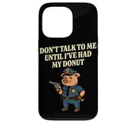 Pig Cop Donut Funny Police Officer Case for iPhone 13 Pro